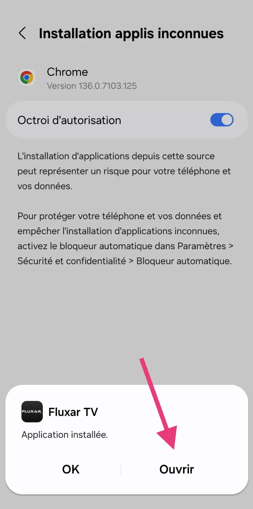 Ouvrir IRON TV MAX apres installation sur Android